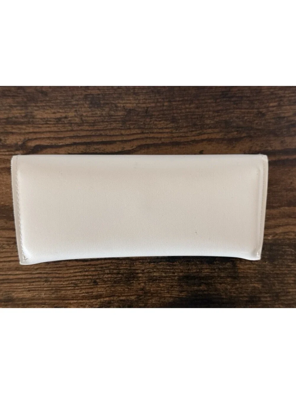 Minclkk white and gold eye Glasses case With Snap